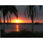 Sunrise over Whidden Bay in Harbour Heights, Florida