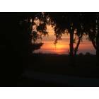 Pacific Junction: Picture of sunset at home, just outside of Pacific Junction