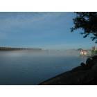 Marquette: : A summer morning at Marquette's Lower Harbor, a whisp of fog.