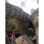 Wilburton: Rock climbing at Robbers Cave
