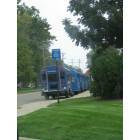 Columbus: : Blue buses by Children's Hospital