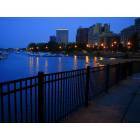 Chicago: : August twilight at Belmont Harbor