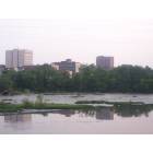 Danville: : Downtown, reflected on the Dan River