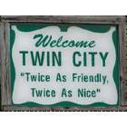 Twin City: Welcome sign