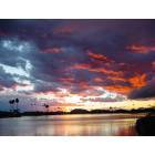 Arizona City: Beautiful February sunset on Paradise Lake, Az. City, Az.
