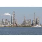 Chalmette: : Chalmette, ferry, Tenneco oil plant in the distance, Mississippi River
