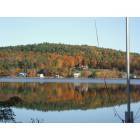 Gilmanton: A view of the fall foliage from Loon Pond
