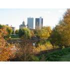 Fort Wayne: Downtown from the Rivergreenway