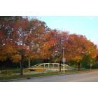 Fond du Lac: Autumn colors looking over a bridge in Lakeside Park