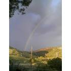 Bayard-Santa Rita: Rainbow from my mother in law's backyard