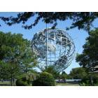 Queens: Flushing Meadow Park Unisphere site of 1960's Worlds Fair