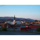 Elizabethton: Downtown and Holston Mtn. in late evening