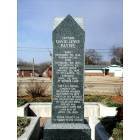 Stillwater: : East face of grave marker for David Payne at Boomer Lake Park