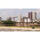 Columbus: Downtown Columbus framed by bridge construction