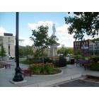 McMinnville: : COURTYARD MIDDLE OF TOWN..WITH WATER TOWER AND SURROUNDING BUILDINGS