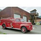Rico: : This classic firetruck stands guard in front of the Rico Volunteer Fire Department