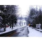 Grafton: White church, winter