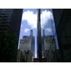 Chicago: : A Reflection of the Sears Tower from one of the buildings.