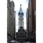 Philadelphia: : Clock tower with statue of William Penn