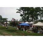 Florala: : Booths at Lake during 24th of June