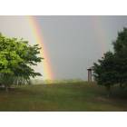 Church Hill: Double rainbows over Castle Park in Church Hill