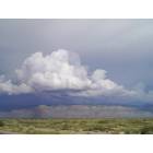 Las Cruces: : a summer shower approaches the organ mountains