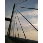 Savannah: : The Eugene Talmadge Memorial Bridge at sunset