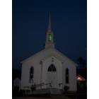 Courtland: Courtland United Methodist Church at night