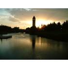 Spokane: : Former Rail Station Clock Tower In Riverfront Park