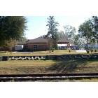 Centreville: A picture of Centreville, MS park, railroad, and Renal Care Group dialysis clinic