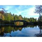 Hopedale: The Rustic Bridge - Hopedale Pond