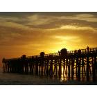 Flagler Beach: : Golden Sunrise at Pier