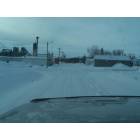 Esmond: Driving into Town after a recent Snow