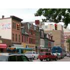 Pittsburgh: : Oakland neighborhood of Pittsburgh, along Fifth Avenue, looking SW, at Meyran Ave
