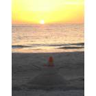 Sarasota: : Snow/SandMan watching Sunset