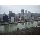 Pittsburgh: : Downtown from Mt. Washington in January