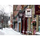 Cooperstown: Winter scene, Maine Street, Cooperstown, NY