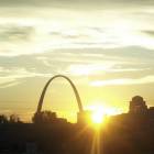 St. Louis: : The arch at sunset