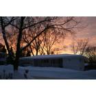 Fort Atkinson: : winter sunset