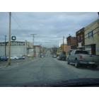 Clairton: : View of main business district from atop Miller Ave.