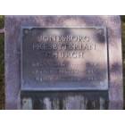Jonesborough: A church sign in Jonesborough