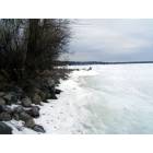 Houghton Lake: : Frozen expanse! Near the boat launch area on Townline Road, Houghton Lake