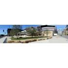 Austin: : The new Austin City Hall, a new landmark in Austin. Panorama from SouthEast