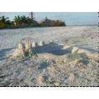 Sanibel Island: : Visiting the Lighthouse on Boone's Beach on Sanibel is fun and relaxing-Sandcastle picture.
