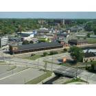 Jackson: Looking East - Jackson Train Station and Foote Hospital