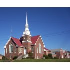 Lawrenceburg: First United Methodist Church in downtown Lawrenceburg, TN.