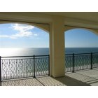 Marco Island: : View over white Crescent beach and emerald gulf water from Madeira balcony, Marco Island, FL