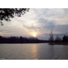 Fairfield Glade: : Sunset at Lake Catherine. Photo was taken from Robin Hood Park in early March 2008.