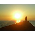 Menominee: Menominee, MI Lighthouse. Very nice sunrise that day!