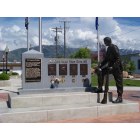 Tremonton: Memorial statue in Midland Square,Tremonton, UT